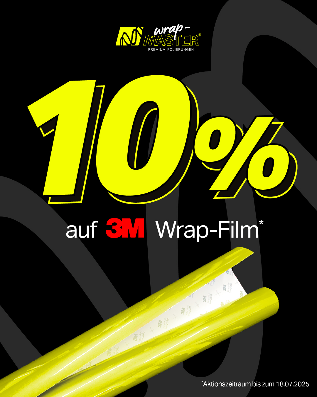 10 % Rabatt auf 3M Wrap-Film